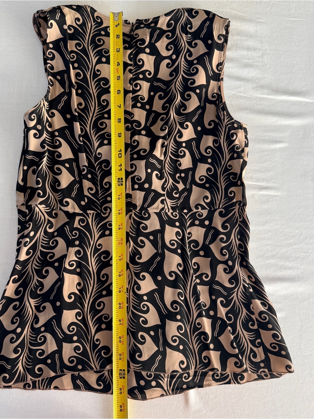 Marni Pink and Navy Swirl Print Blouse with Neck Tie - Picture 4 of 6